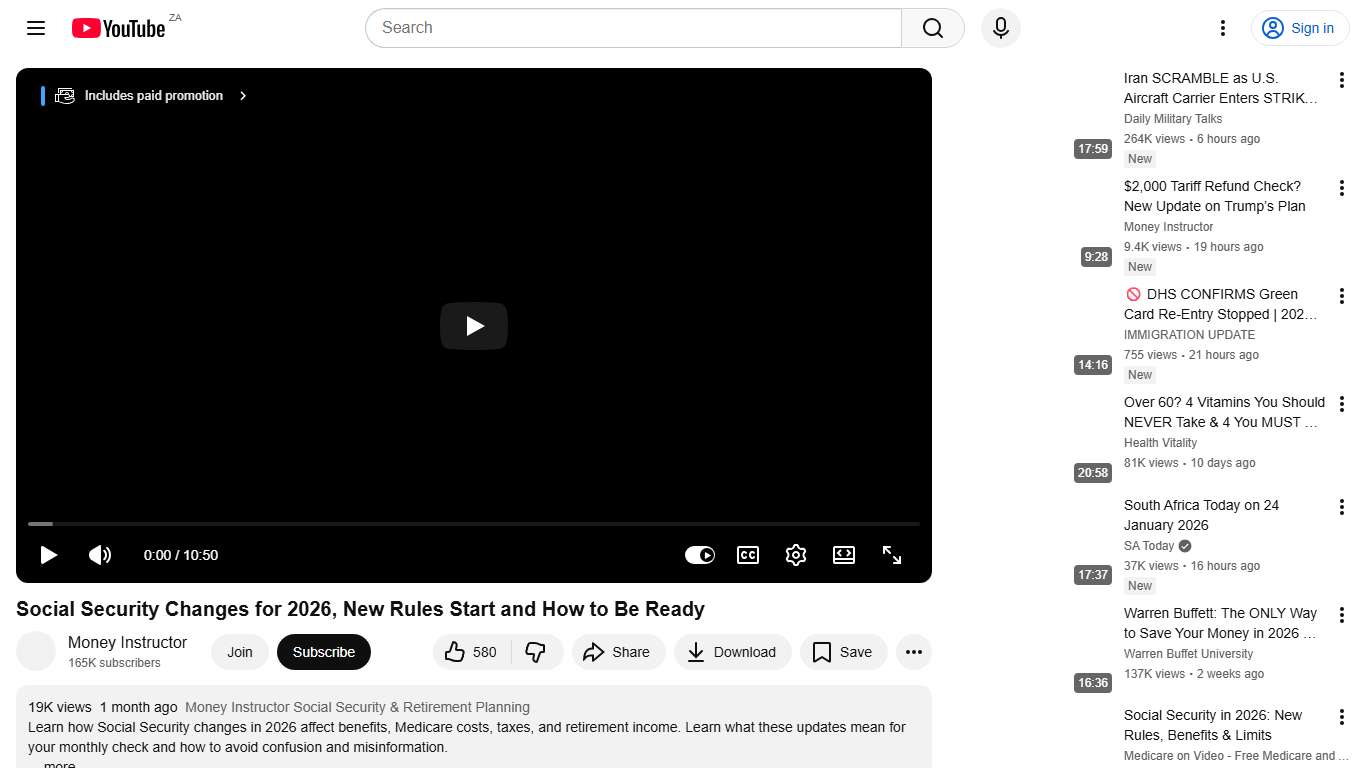 Social Security Changes for 2026, New Rules Start and How to Be Ready - YouTube